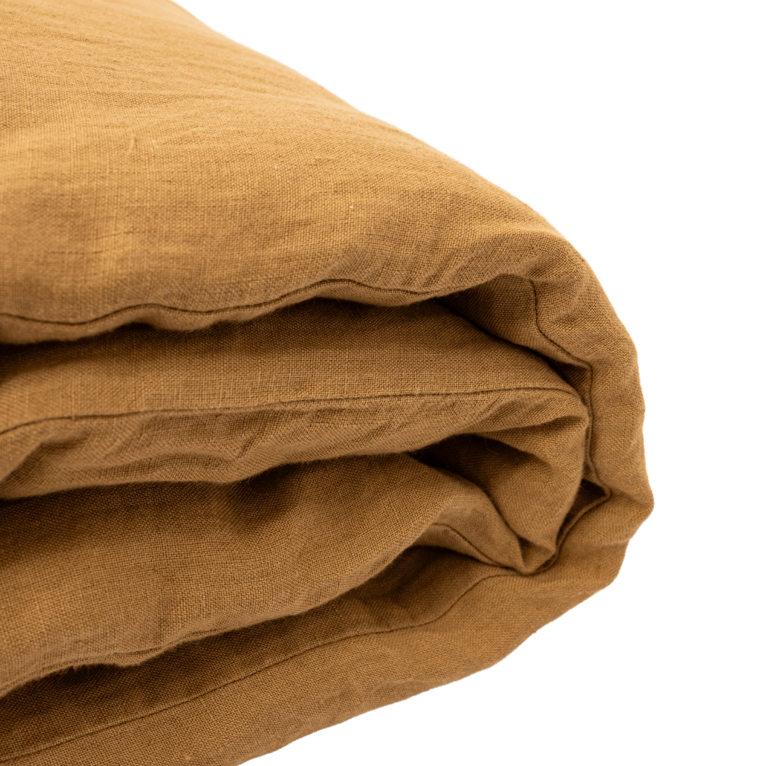 Zoco Home Linen Quilt Cover | Tobacco 200x85cm