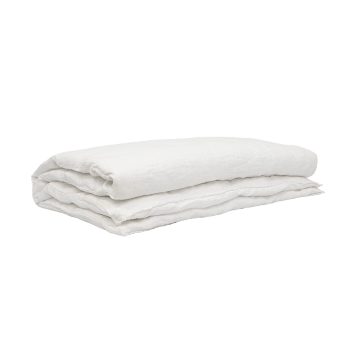 Zoco Home THROWS & BLANKETS Linen Quilt Cover | White 200x85cm