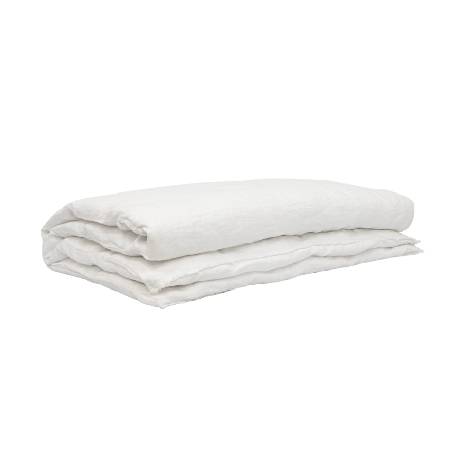 Zoco Home THROWS & BLANKETS Linen Quilt Cover | White 200x85cm