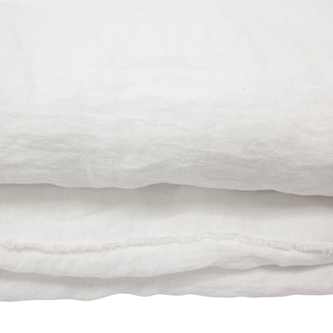 Zoco Home THROWS & BLANKETS Linen Quilt | White 200x85cm