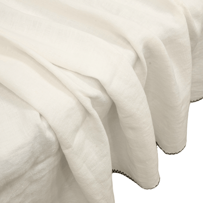 Zoco Home Decor/Textile Linen Tablecloth | Ivory 160x350cm