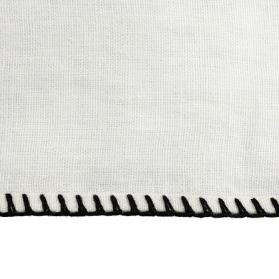 Zoco Home Tischdecke aus Leinen | Weiß 160 x 350 cm