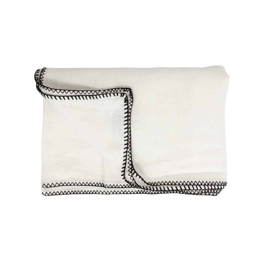 Zoco Home Decor/Textile Linen Tablecloth | White 160x350cm