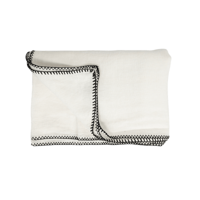 Zoco Home Tischdecke aus Leinen | Weiß 160 x 350 cm