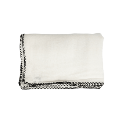 Zoco Home Tischdecke aus Leinen | Weiß 160 x 350 cm