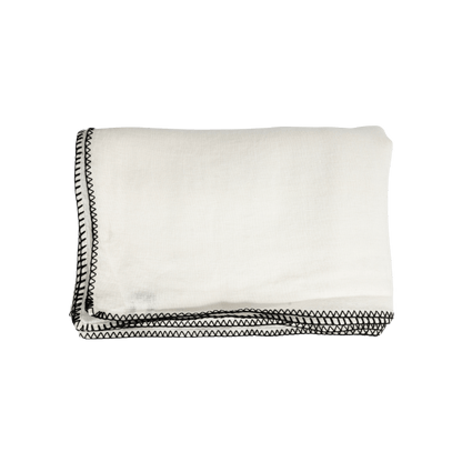 Zoco Home Decor/Textile Linen Tablecloth | White 160x350cm