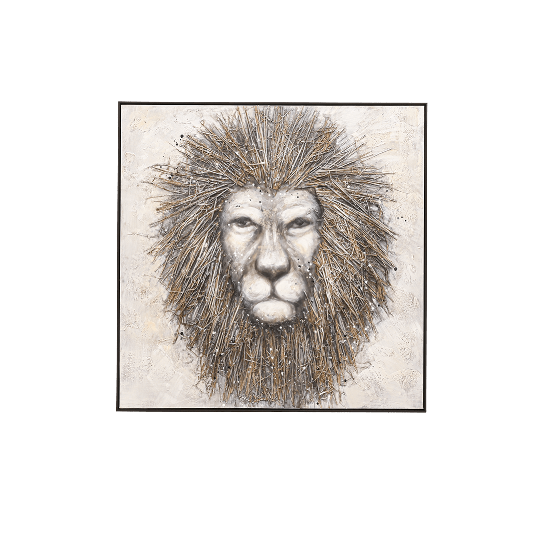 Zoco Home Lion Wall Art | 122.5x122.5cm