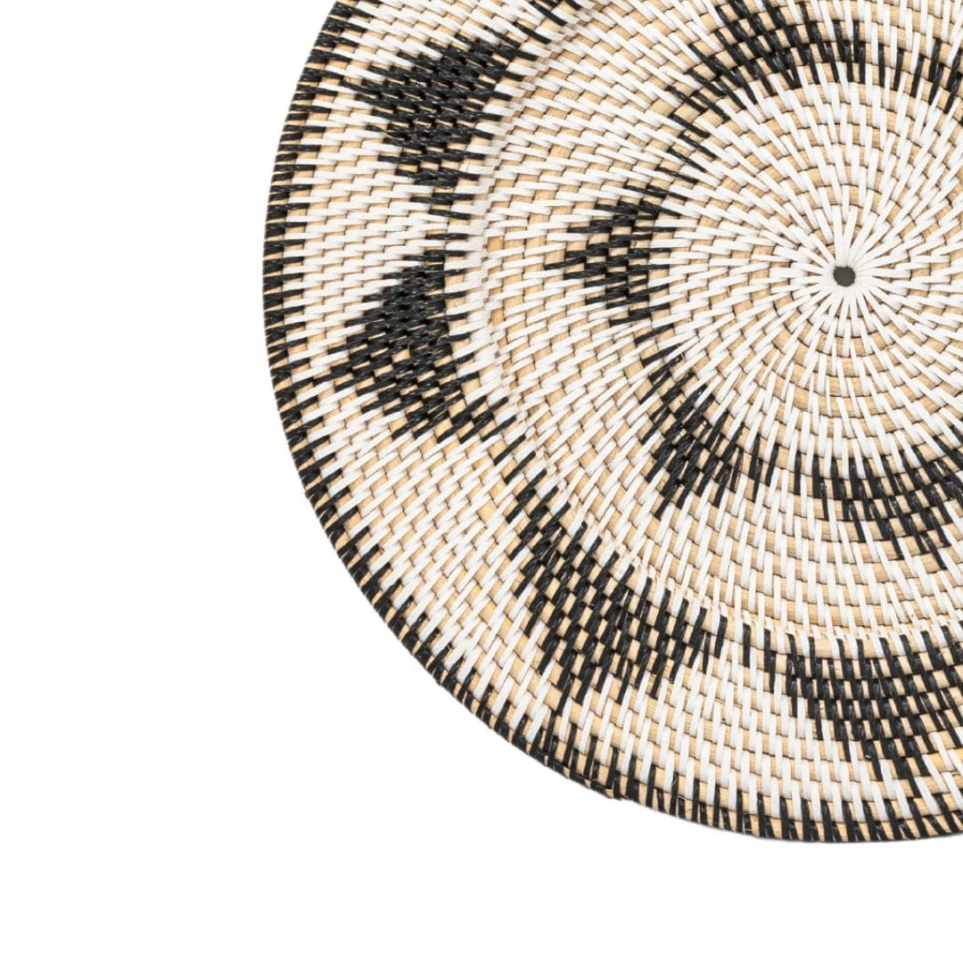 Zoco Home Decor/Accessories Lumos Wall Deco Basket | Black/White | 50cm