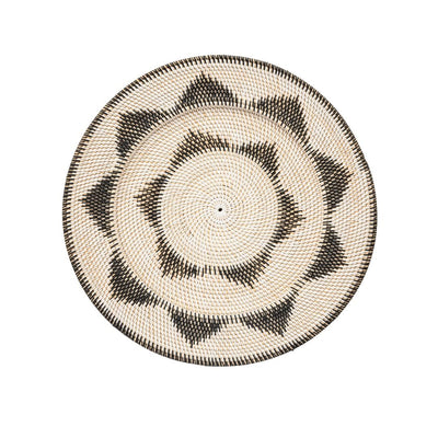 Zoco Home - Cestino decorativo da parete Lumos | Nero/Bianco | 60 cm