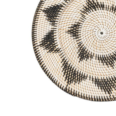 Zoco Home - Cestino decorativo da parete Lumos | Nero/Bianco | 60 cm