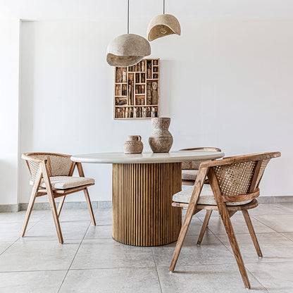 Zoco Home Arredamento/Sedia/Sedia Zoco Home Sedia da pranzo Maluku | Oat