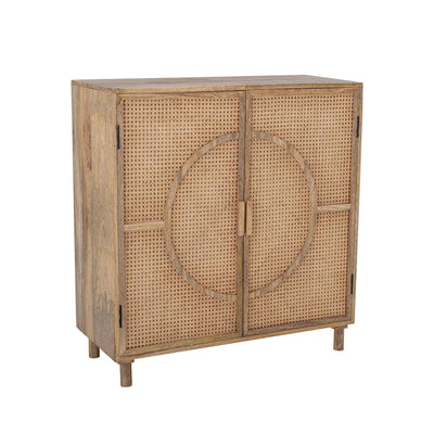 Zoco Home Mangoholz-Schrank | Naturfarben 95 x 40 x 100 cm