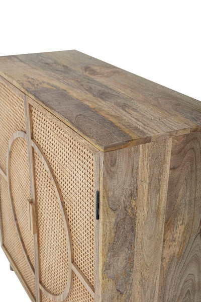 Zoco Home Mangoholz-Schrank | Naturfarben 95 x 40 x 100 cm