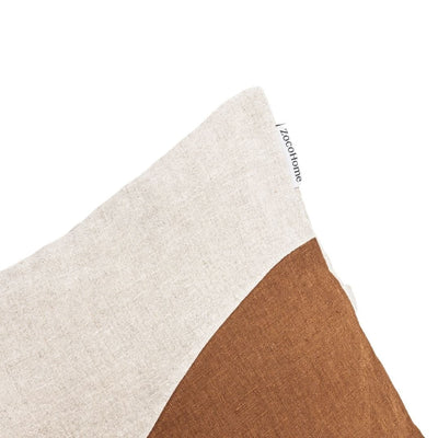 Zoco Home Housse de coussin Meira Brown Sugar | 50 x 50 cm