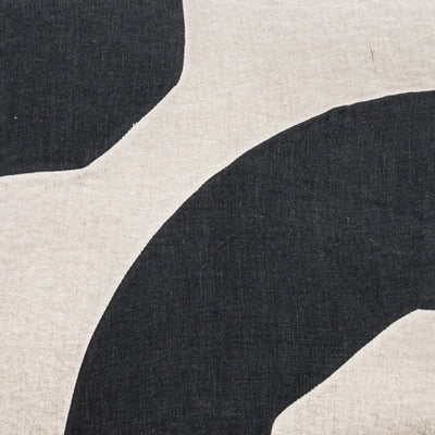 Zoco Home Housse de coussin Meira, couleur charbon | 50 x 50 cm