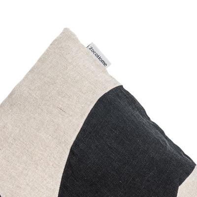 Zoco Home Housse de coussin Meira, couleur charbon | 50 x 50 cm