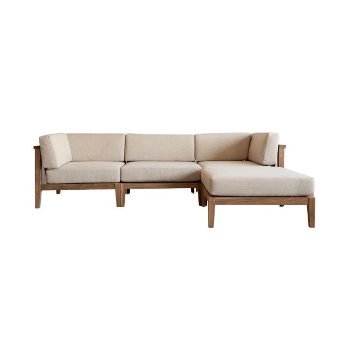 Zoco Home Outdoor Sectional Sofa Units Menorca Corner Module | 88x88x65cm