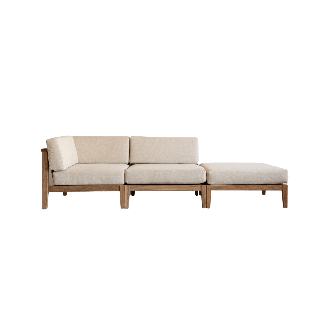 Zoco Home Outdoor Sectional Sofa Units Menorca Corner Module | 88x88x65cm