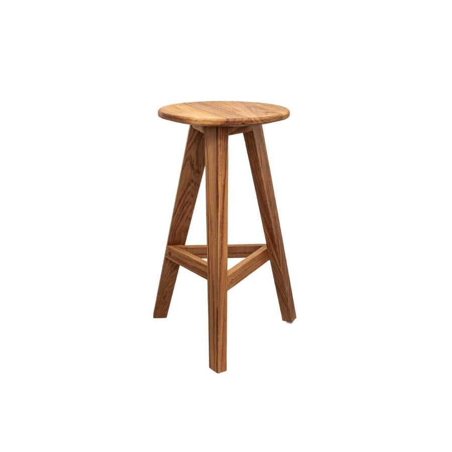 Zoco Home Menorca Teak Bar Stool | 35x35x76cm