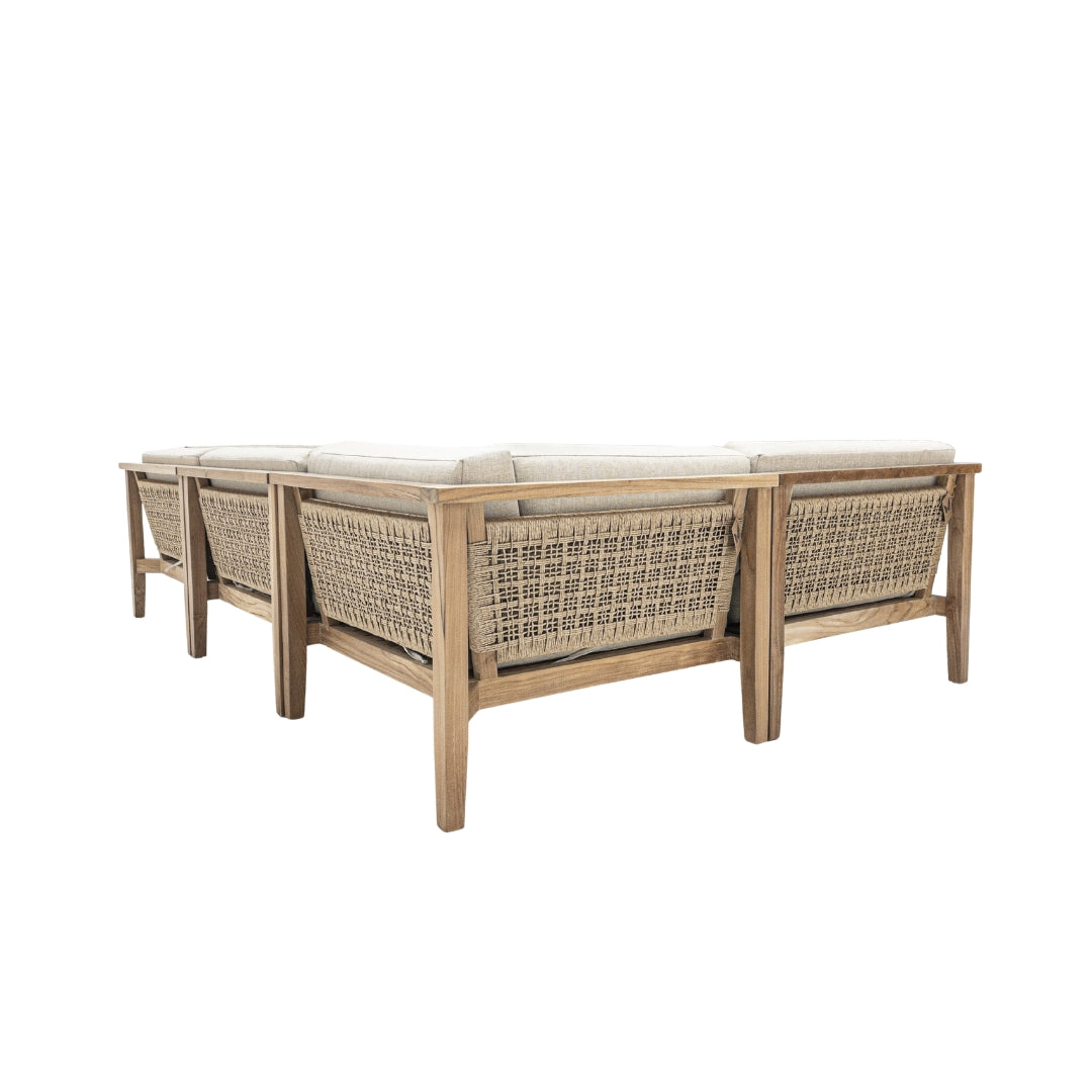 Zoco Home Sofa „Menorca“ mit gewebter Rückenlehne