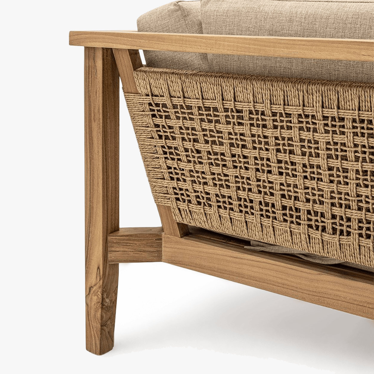 Zoco Home Outdoor/Sofa/Modular Menorca Woven Back Modular Sofa