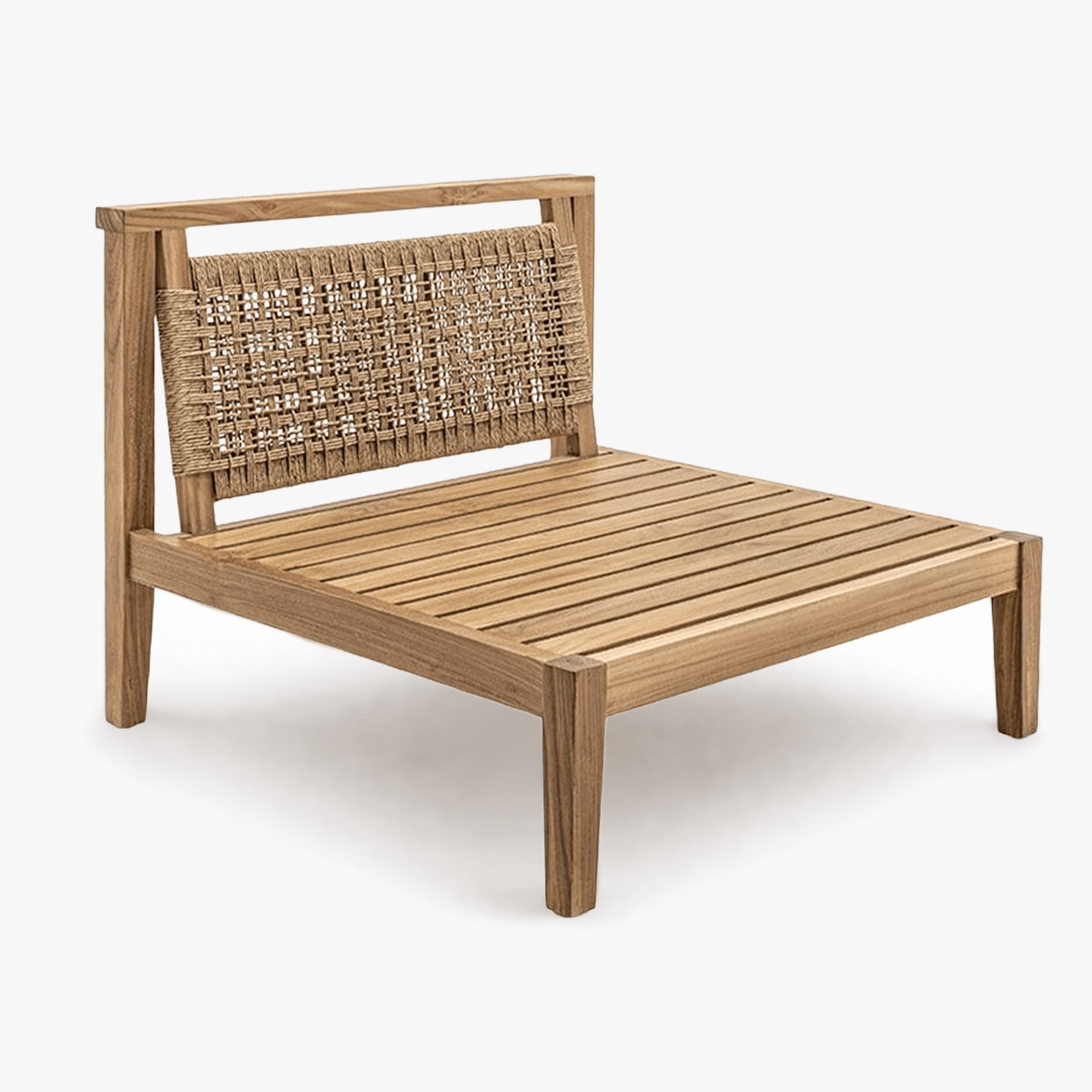 Zoco Home Outdoor/Sofa/Modular Menorca Woven Back Modular Sofa