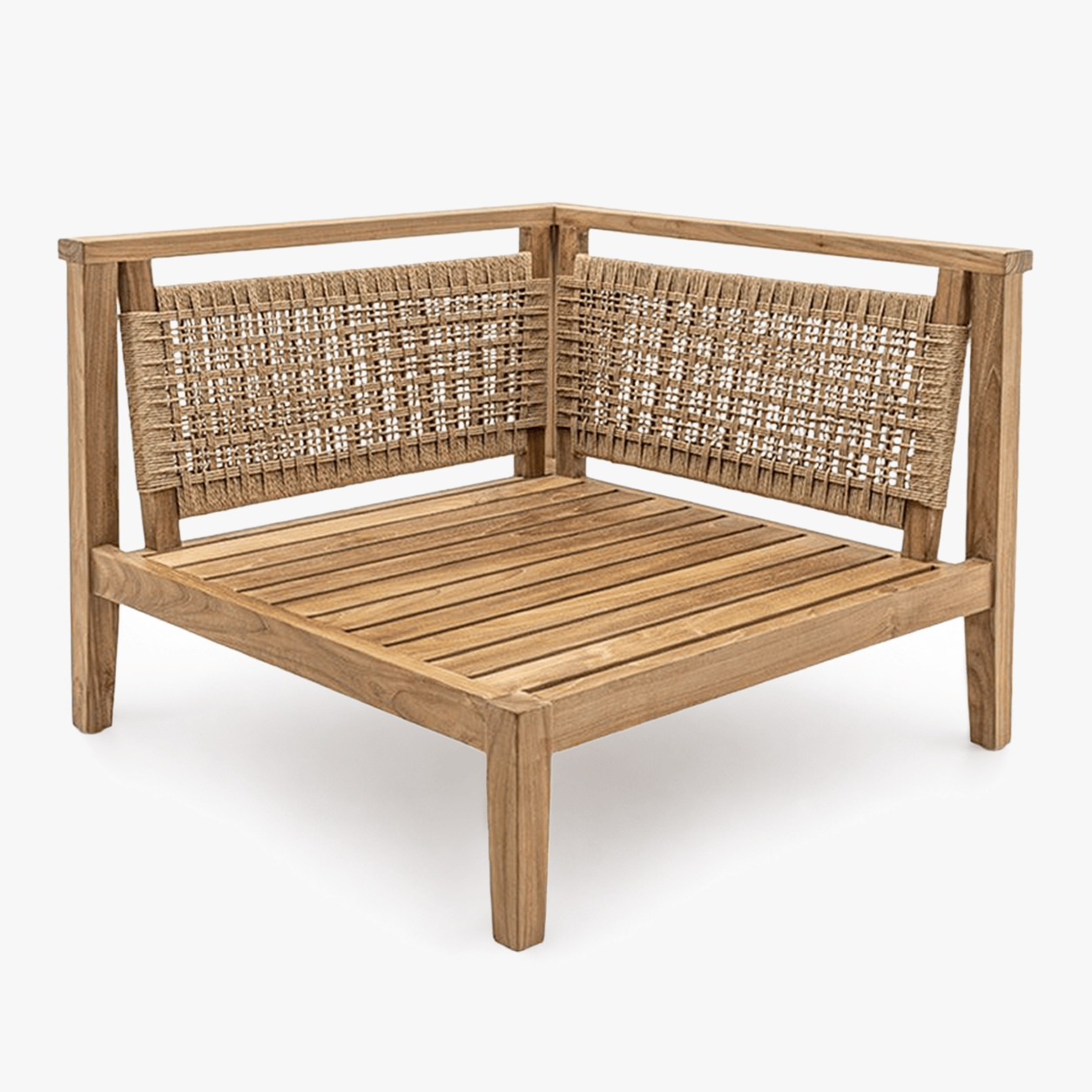 Zoco Home Outdoor/Sofa/Modular Menorca Woven Back Modular Sofa