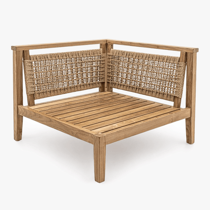 Zoco Home Outdoor/Sofa/Modular Menorca Woven Back Modular Sofa