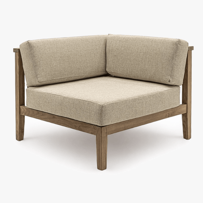 Zoco Home Outdoor/Sofa/Modular Menorca Woven Back Modular Sofa