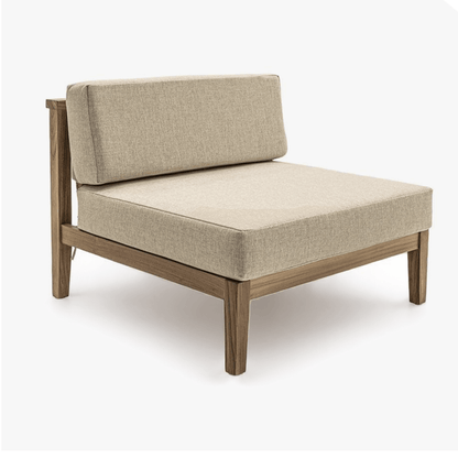 Zoco Home Outdoor/Sofa/Modular Menorca Woven Back Modular Sofa