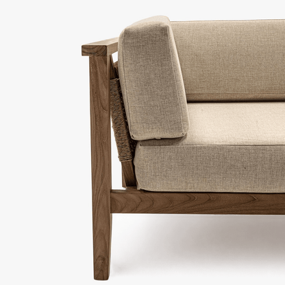 Zoco Home Outdoor/Sofa/Modular Menorca Woven Back Modular Sofa