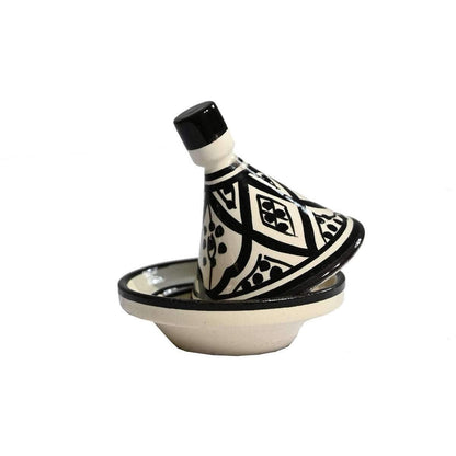 Zoco Home Decor/Kitchen Mini Tagine | Black & White 9cm