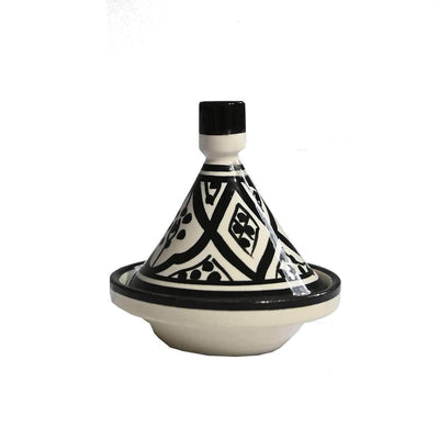 Zoco Home Decor/Kitchen Mini Tagine | Black & White 9cm