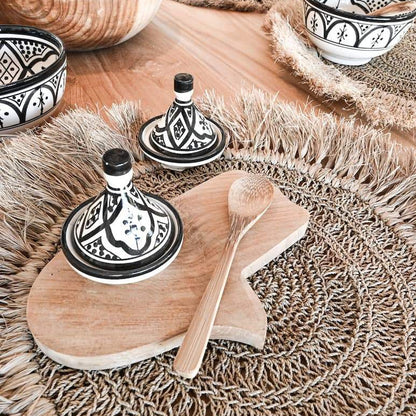 Zoco Home Home accessories Mini Tagine | Black & White 9cm