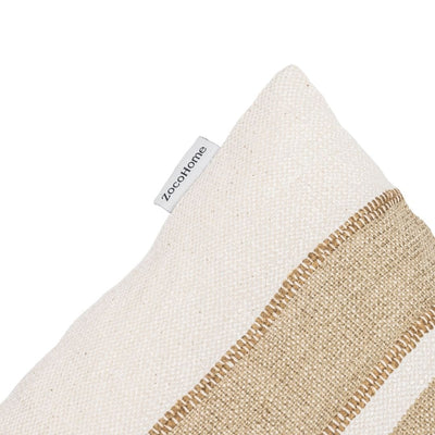 Zoco Home Minoa quadratisches Kissen mit Streifenmuster | 50 x 50
