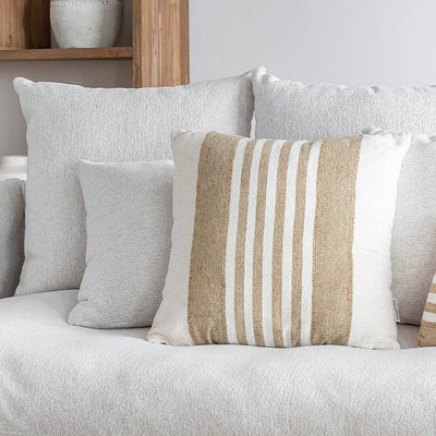 Zoco Home Minoa quadratisches Kissen mit Streifenmuster | 50 x 50