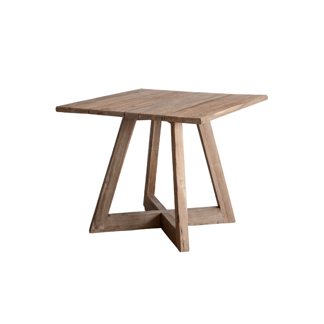 Zoco Home Munduk Teak Outdoor Dining Table | Natural 85x85x75cm