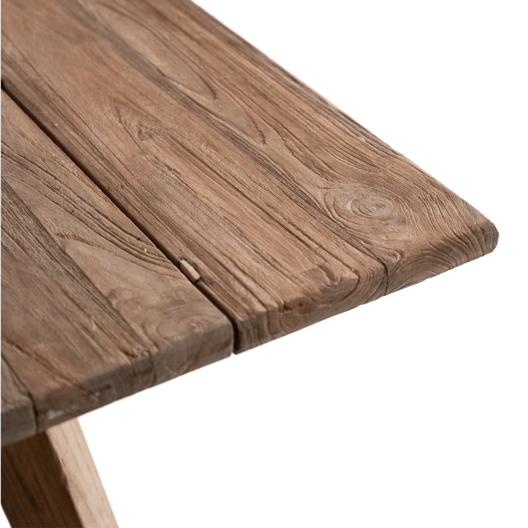 Zoco Home Munduk Teak Outdoor Dining Table | Natural 85x85x75cm