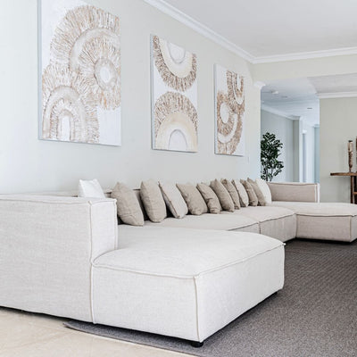 Zoco Home Mykonos Soma - Módulo Esquerdo com Chaise Longue | 100 x 170 x 70 cm