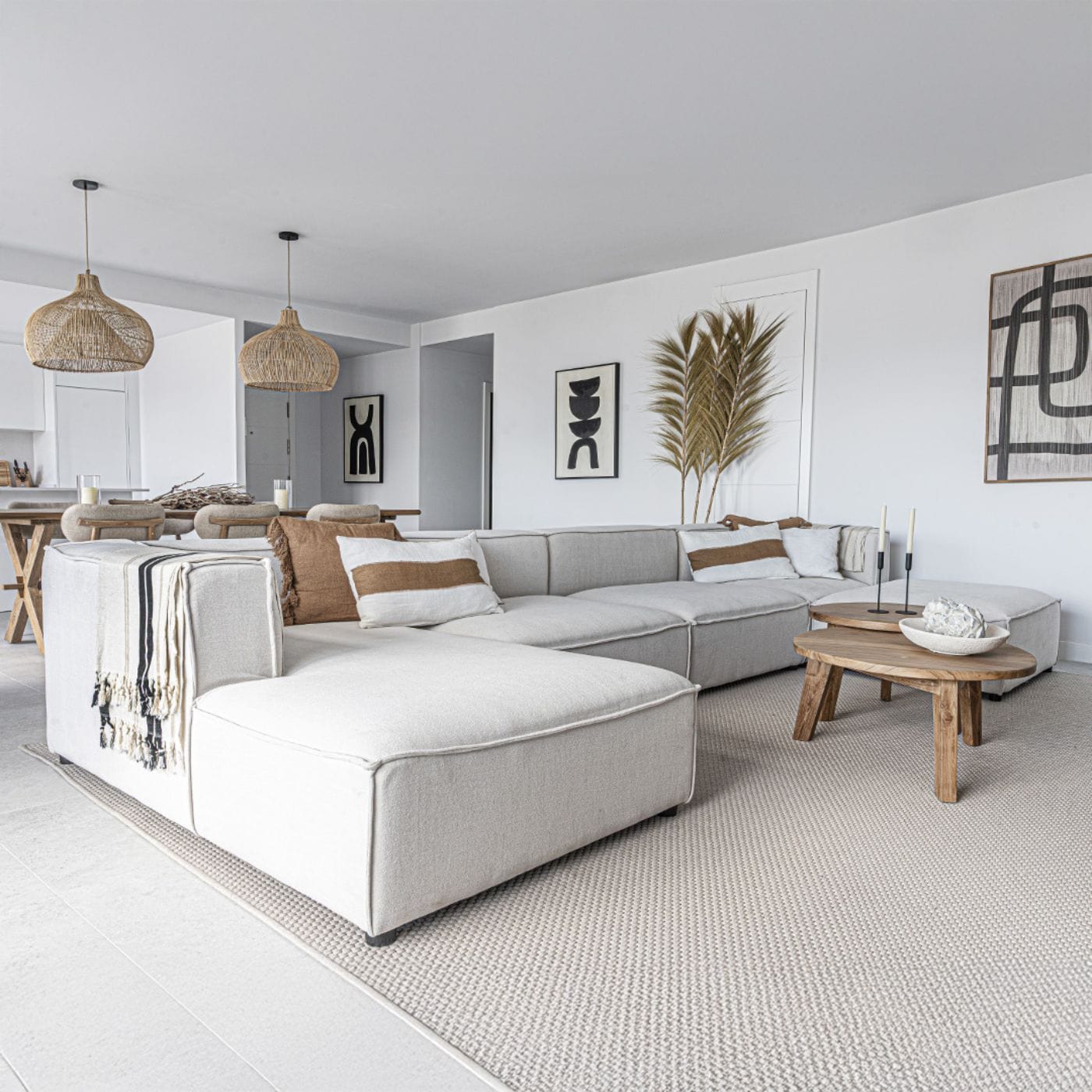 Zoco Home Furniture/Sofa Mykonos Soma Corner | 100x100x70cm