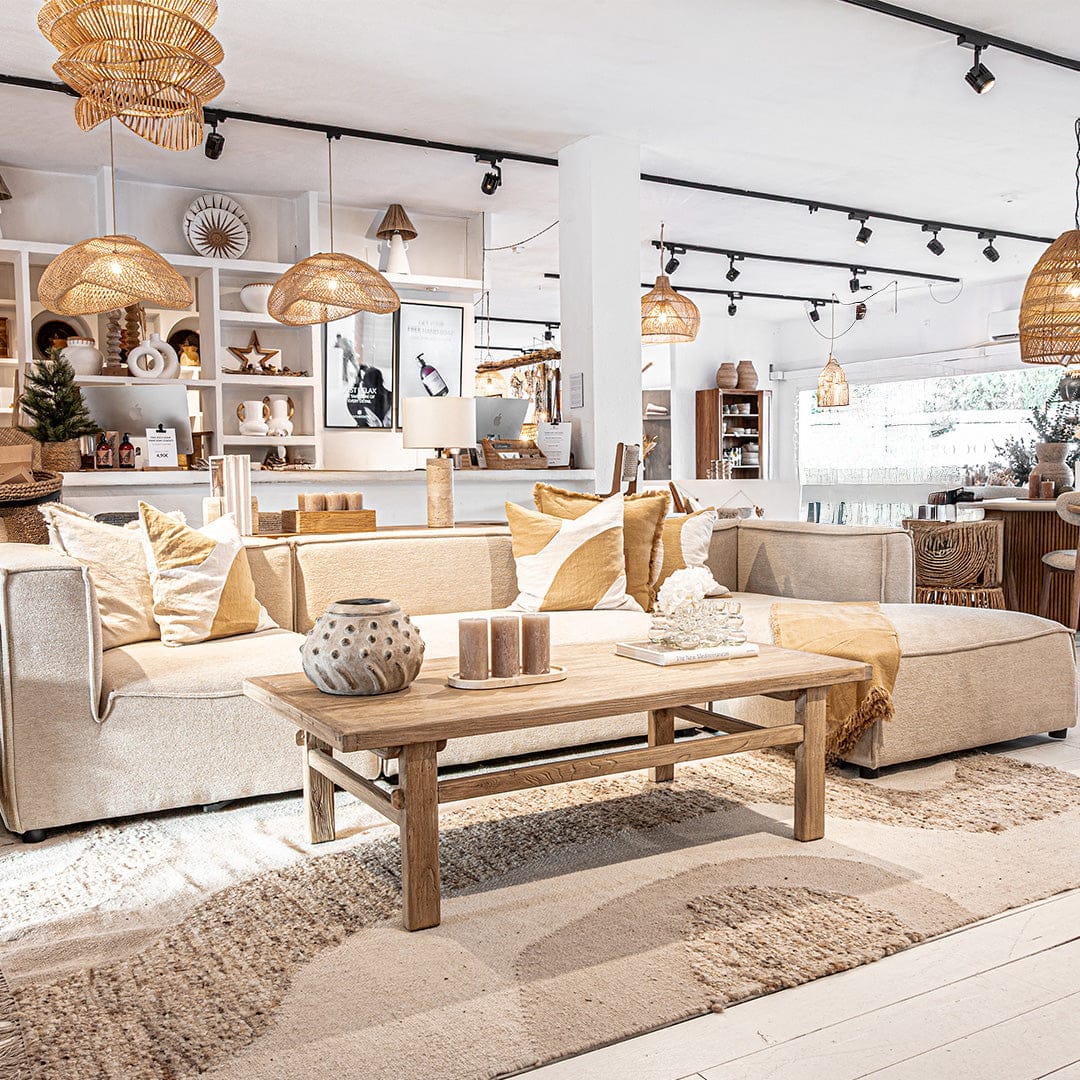 Zoco Home Furniture/Sofas Mykonos Vibe Easy Clean Chaise Longue Sofa