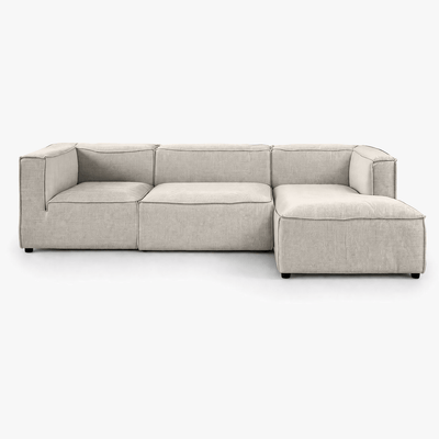 Zoco Home Sofá chaise longue Mykonos Vibe de fácil limpieza