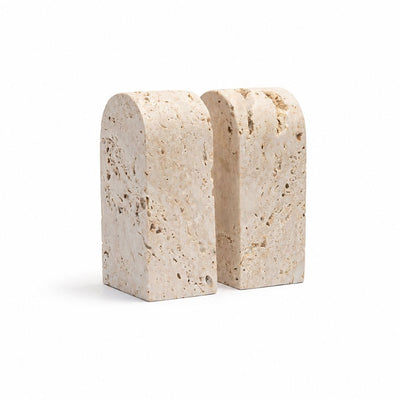 Zoco Home Decor/Accessories Naira Travertine Bookends | Set of 2