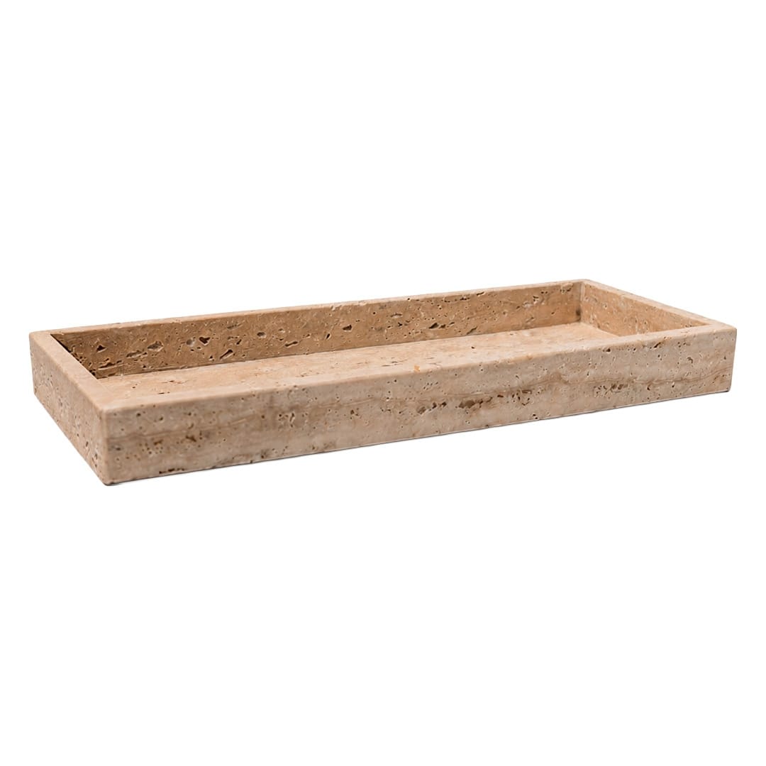 Zoco Home Decor/Accessories Naira Travertine Rectangular Tray