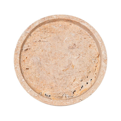 Zoco Home Decor/Accessories Naira Travertine Round Tray
