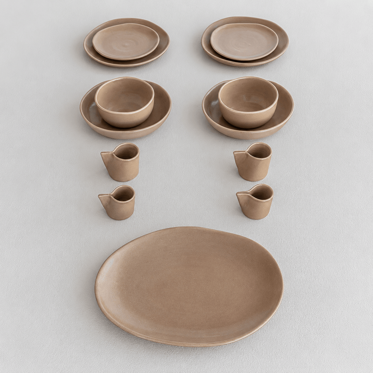 Zoco Home Decor/Kitchen/Dinnerware Nomad Dinner Plate ⌀25cm | Chocolate | Set of 4