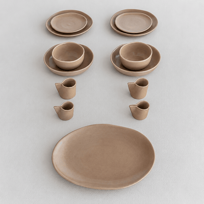 Zoco Home Decor/Kitchen/Dinnerware Nomad Dinner Plate ⌀25cm | Chocolate | Set of 4
