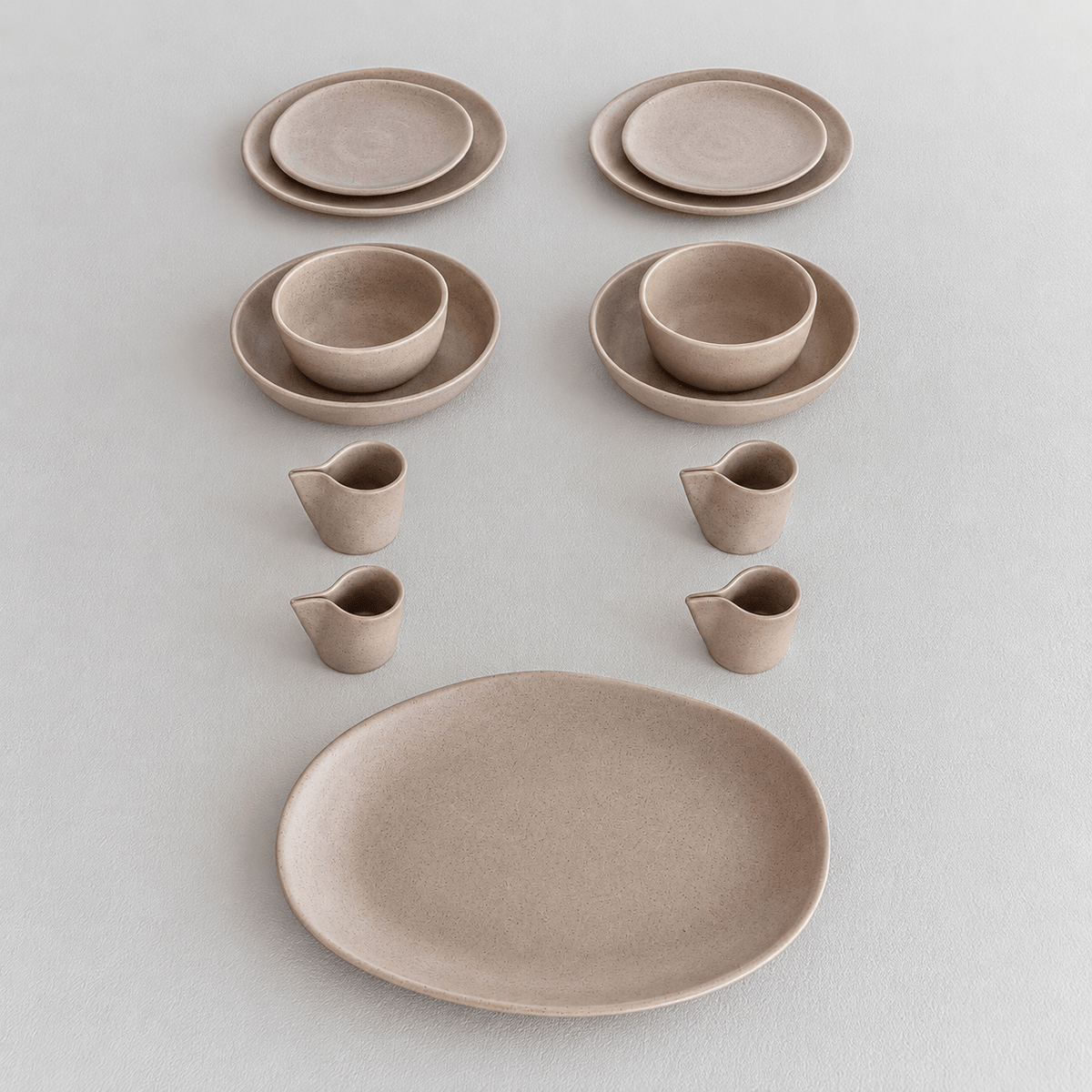 Zoco Home Decor/Kitchen/Dinnerware Nomad Dinner Plate ⌀25cm | Sand | Set of 4