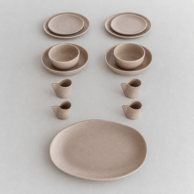 Zoco Home Decor/Kitchen/Dinnerware Nomad Dinner Plate ⌀25cm | Sand | Set of 4