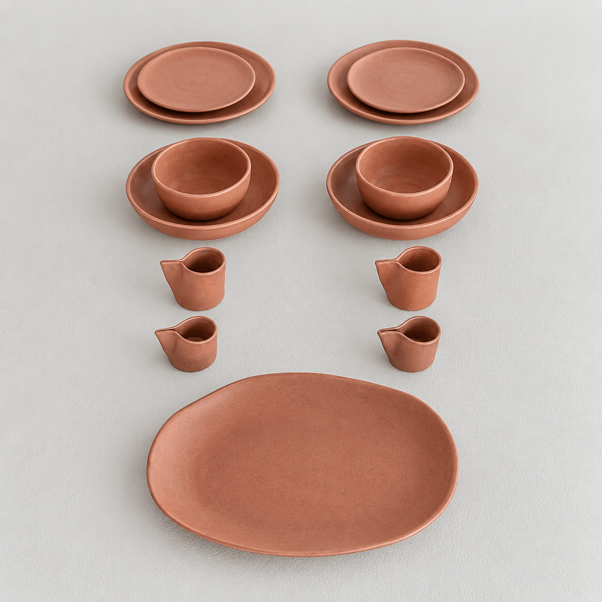 Zoco Home Decor/Kitchen/Dinnerware Nomad Dinner Plate ⌀25cm | Terracotta | Set of 4